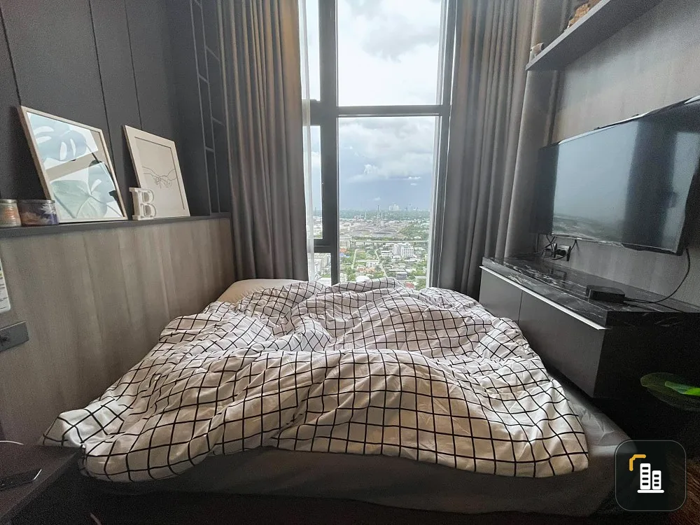 For rent urgently!! Condo The Line Sukhumvit 101, Chao Phraya River view, good location, near shopping areas, don't miss it!!