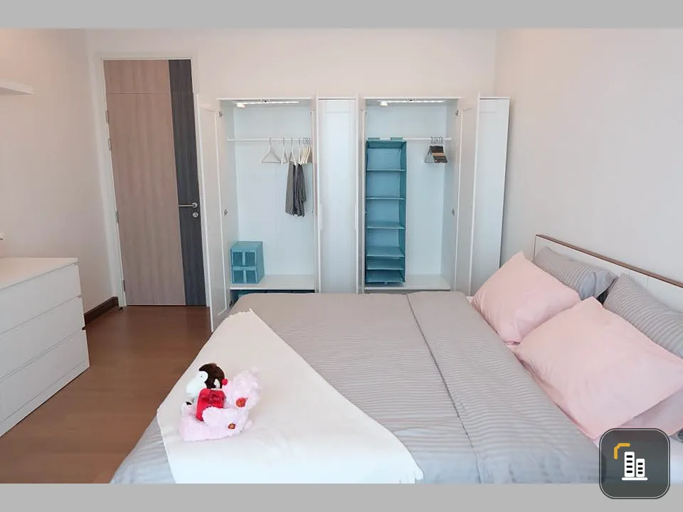 For rent Supalai Elite Payathai This room is decorated so cute. Sweet tone, comfortable on the eyes, very cute.