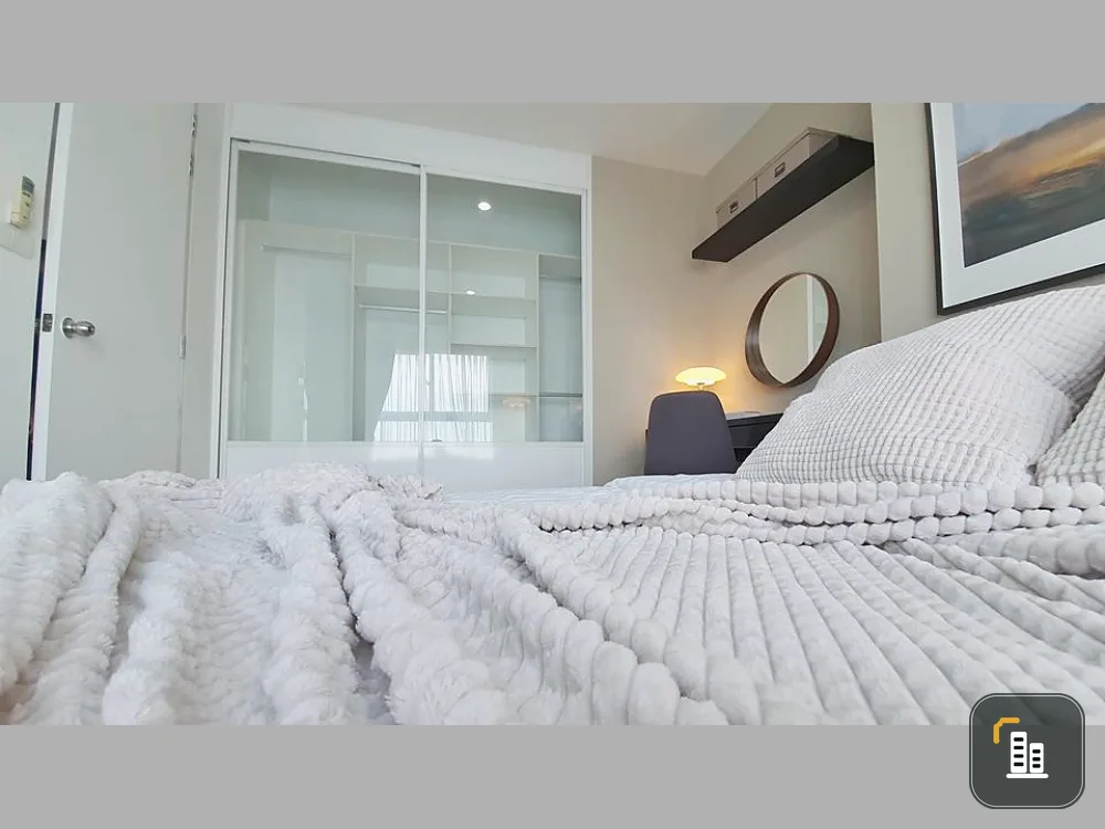 Condo for sale, The Parkland Taksin-Thapra, 22nd floor, Building B, corner room, beautiful room, super luxurious decoration.