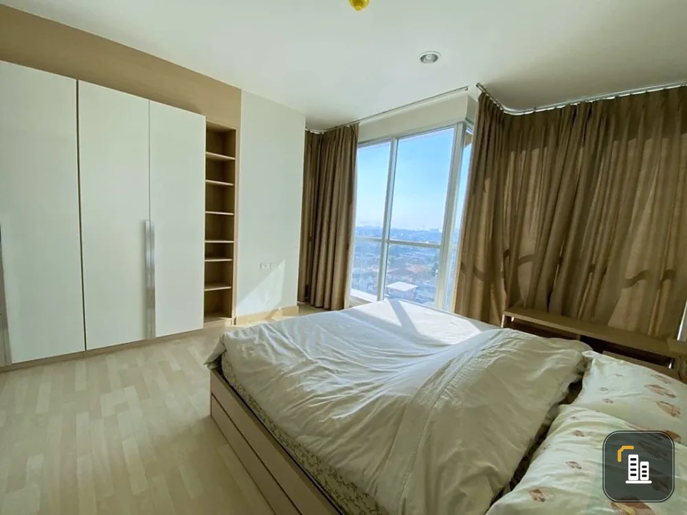 For rent, Rhythm Ratchada, 2 bedrooms, 2 bathrooms, well decorated room, very beautiful view, this price is very worthwhile. Book now.