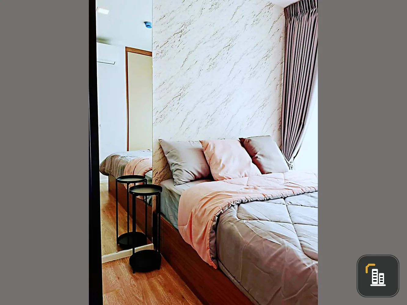 KAVE TOWN SPACE for rent, 5th floor exclusive, separate kitchen, build-in furniture, full electrical appliances, urgently