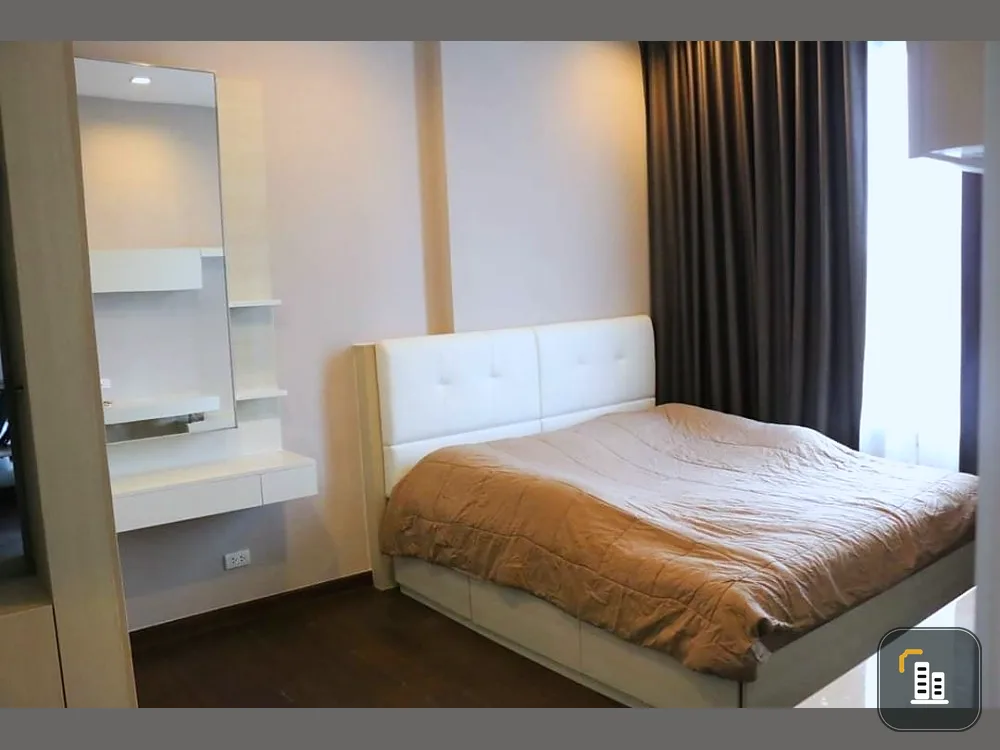 For rent, Q Asoke, beautiful room, new interior, fully furnished, plus full usable space Divided into proportions. Book now. Hurry up.