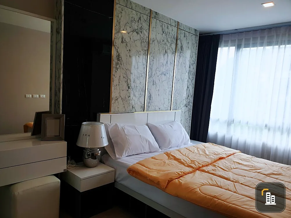 For rent Metro Luxe Ratchada, new room, unpacked Superb furniture, decorated with tone control, whoever misses this room is very unfortunate.