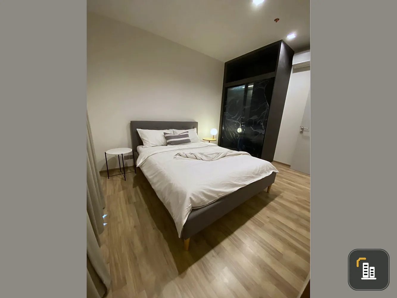 For Rent The Line Chatuchak-Mochit, duplex room, 2 bedrooms, luxury decoration, very big room, don't miss this room.