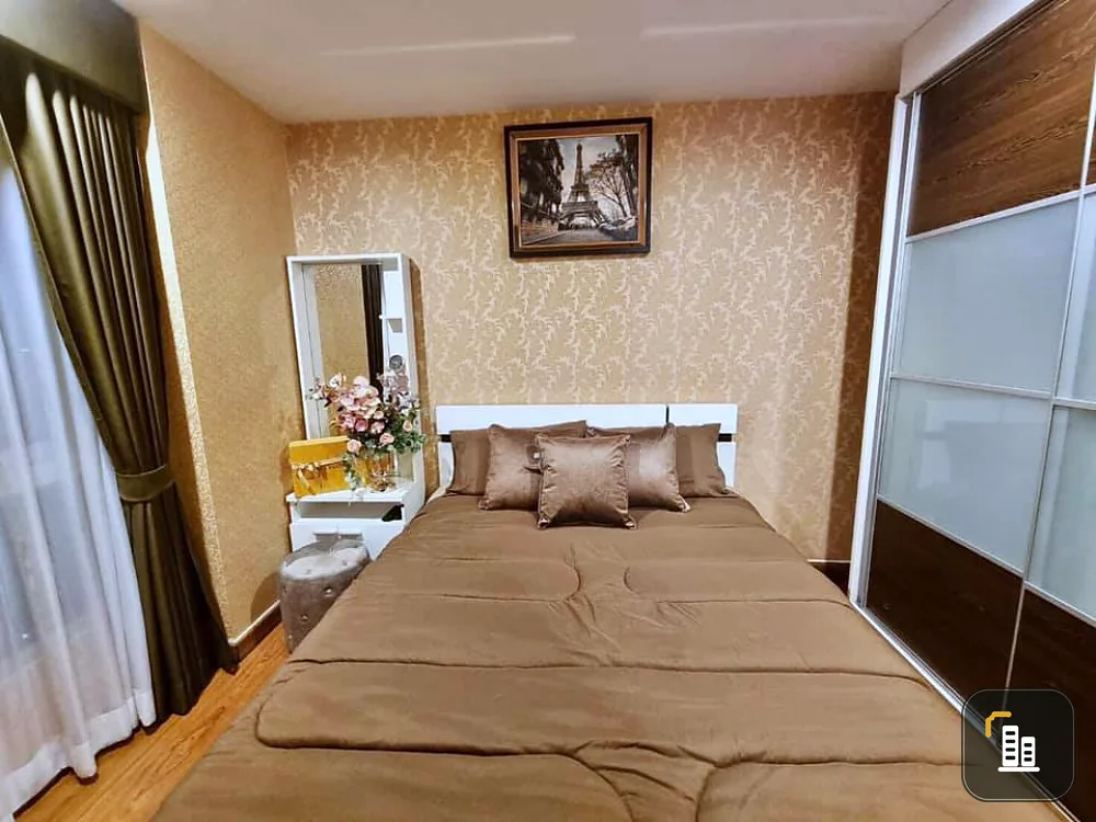For rent Diamond Ratchada, beautiful room Attached to the whole room, fully furnished, soft leather sofa, very satisfying Book this room now