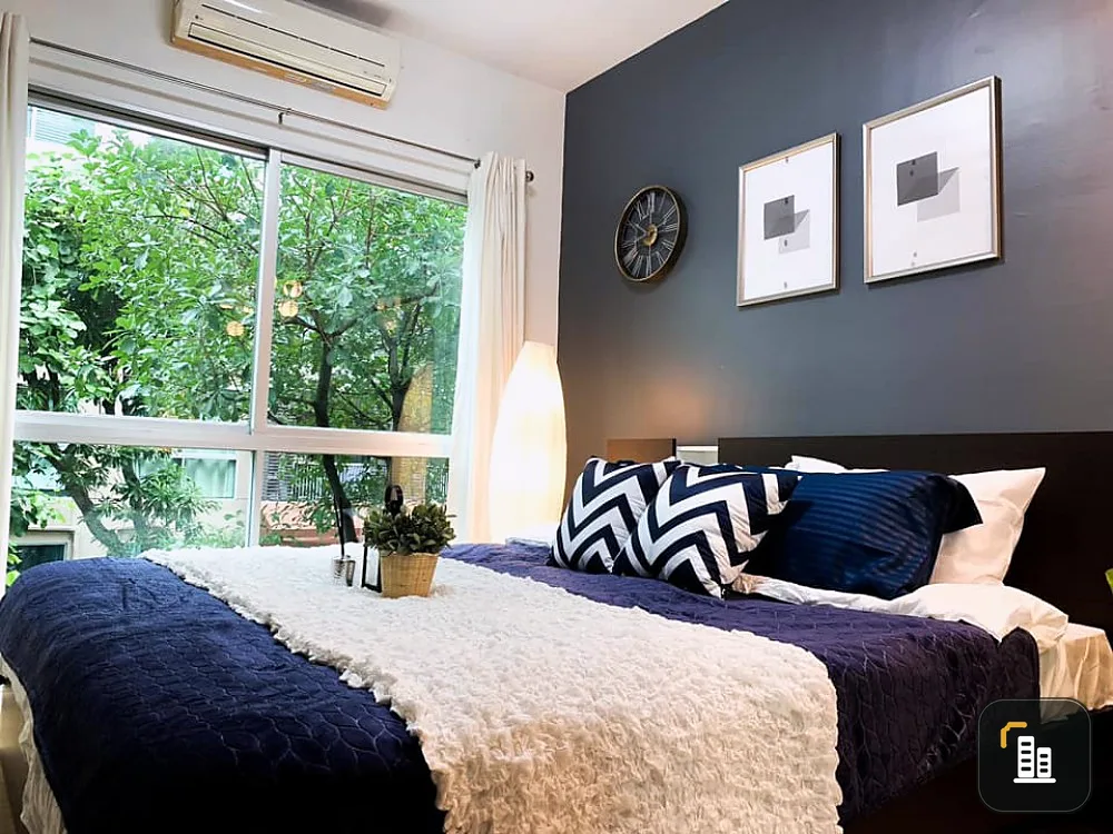 Quick sale!! Condo A Space Sukhumvit 77, 2nd floor, Building C, garden view, renovate the whole room, ready to move in, don't miss it!!