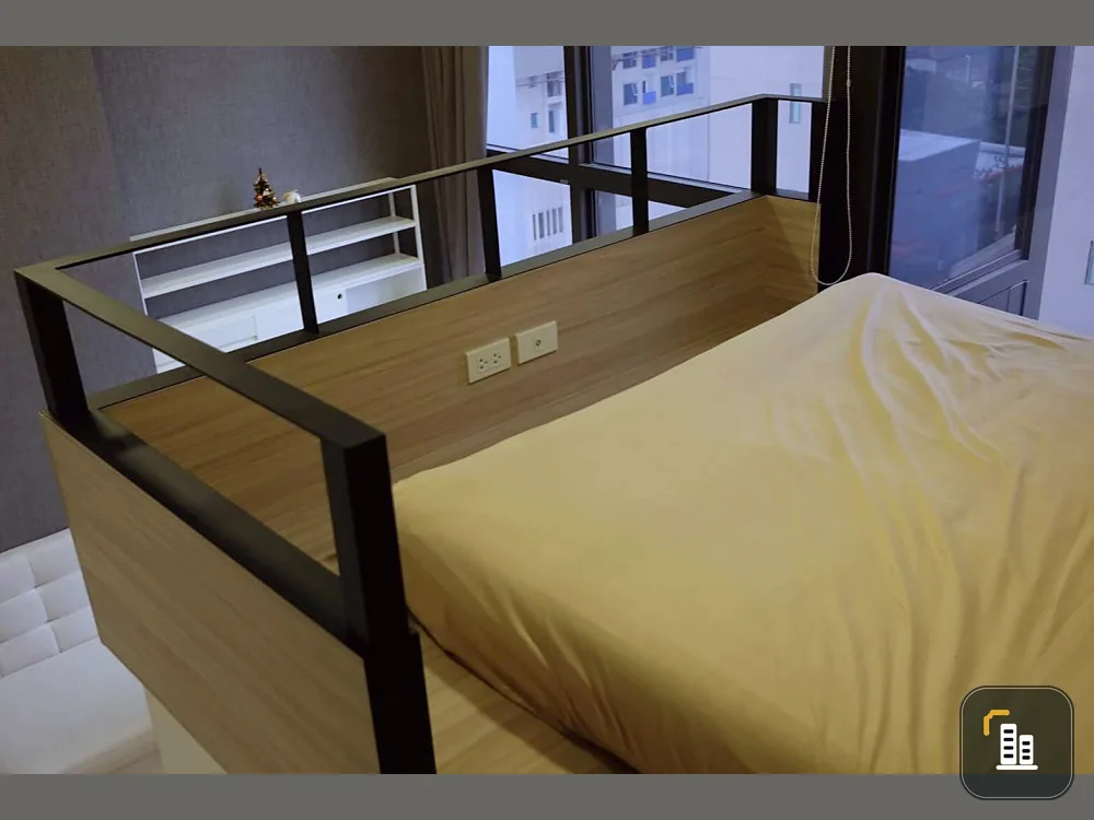 For rent, Chewathai Residence Asoke, the most beautiful room, decorated in loft style, great view, must be this room, don't miss it.