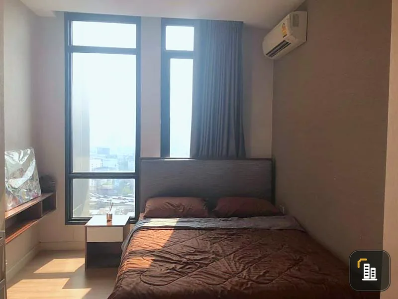 For rent, The Capital Ratchaprarop-vibha, big room, beautiful view, high floor, complete set of electrical equipment, book now!