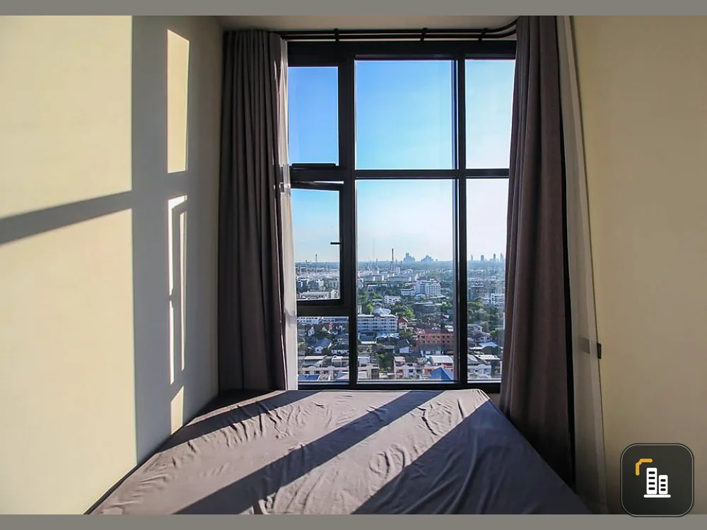 For rent urgently!! Condo The Line Sukhumvit 101, 17th floor, fully furnished. You can only come in and move in!!