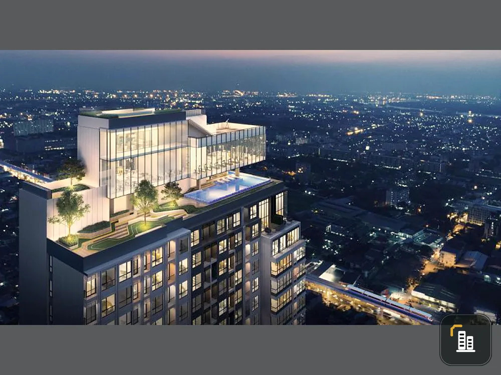 Quick down payment!! Condo Knightsbridge Collage Sukhumvit 107, good location, convenient transportation, near BTS Bearing, do not miss it!!