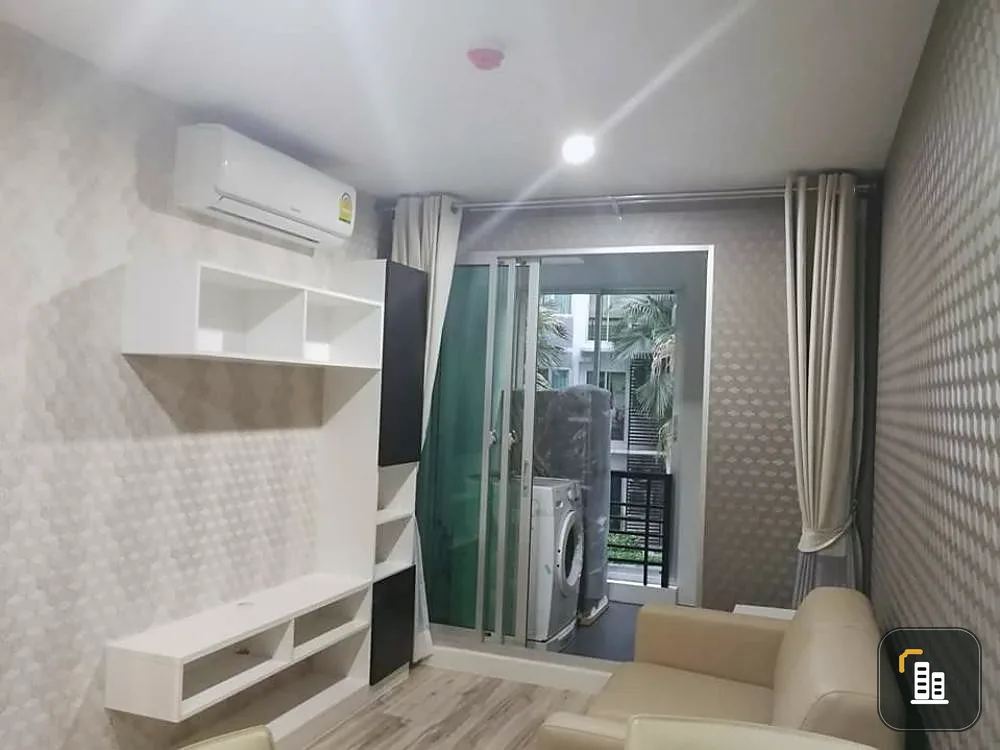 Condo for sale, Sammakorn S9 condominium, 2nd floor, pool view, new condition, complete electrical appliances.