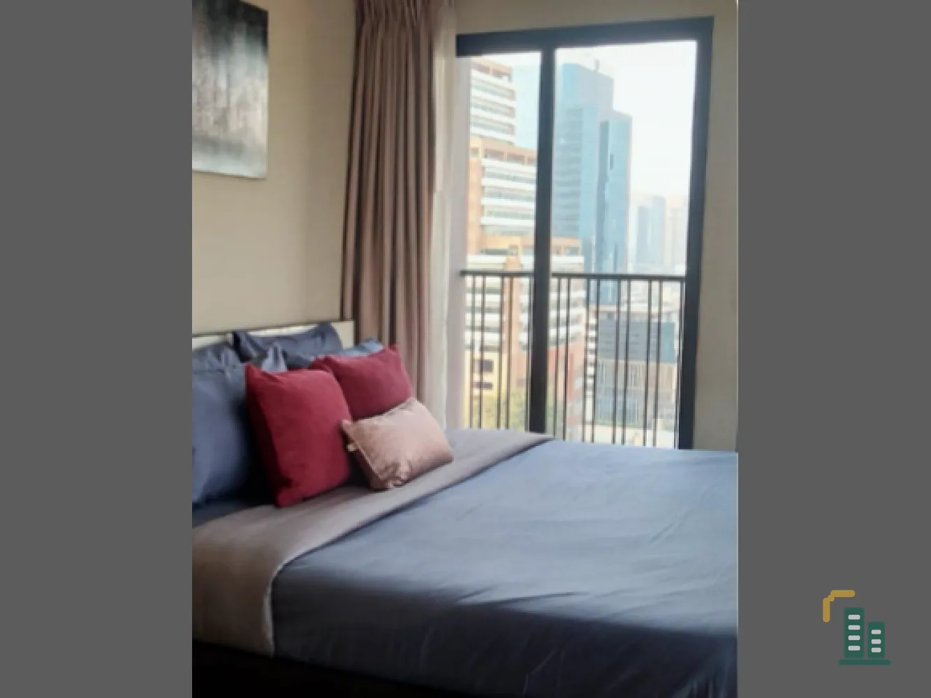 Noble Reveal for rent, super beautiful room, fully furnished, high floor, good view, no building block, plus the best price, book now, don't miss it.