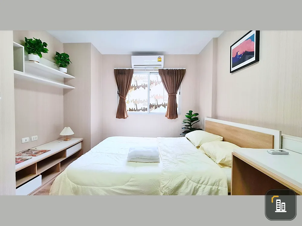 For sale, for rent, My Condo Sukhumvit 81, newly decorated, northeastern direction, beautiful room.