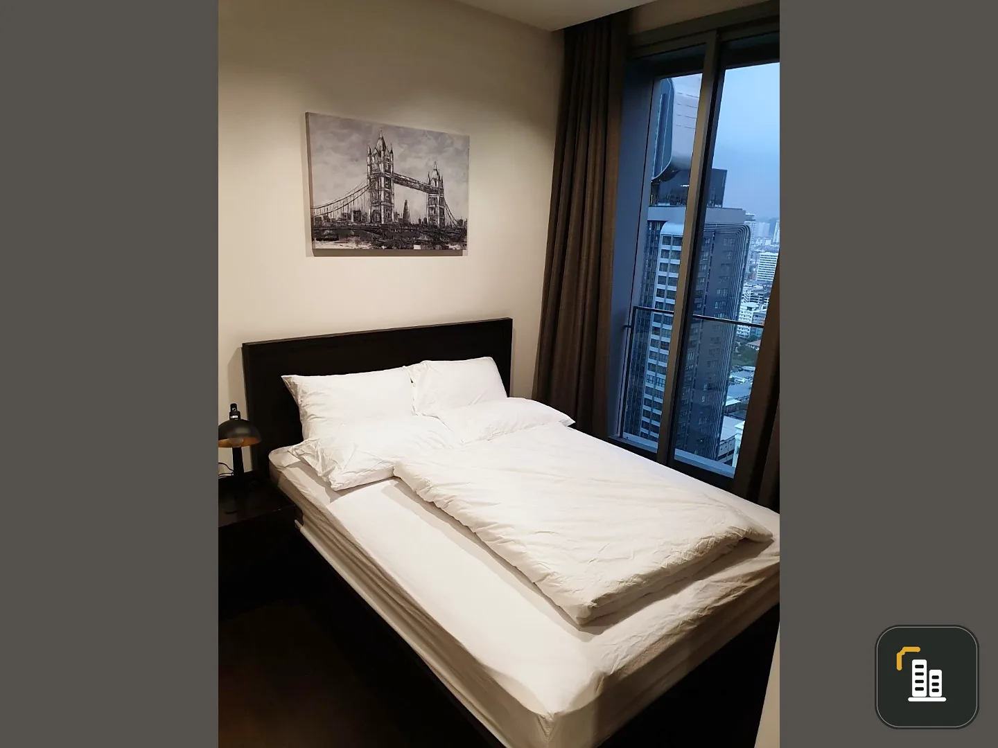 For rent, The Line Ratchathewi, Studio 29 sqm., 28th floor, fully furnished, electrical appliances
