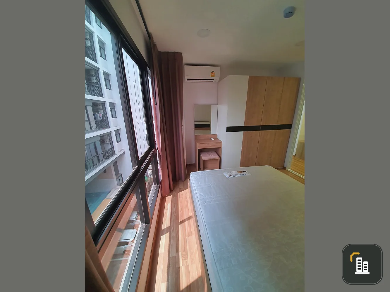 Condo for rent, Green Ville Sukhumvit 101, balcony facing south, corner room, book now.