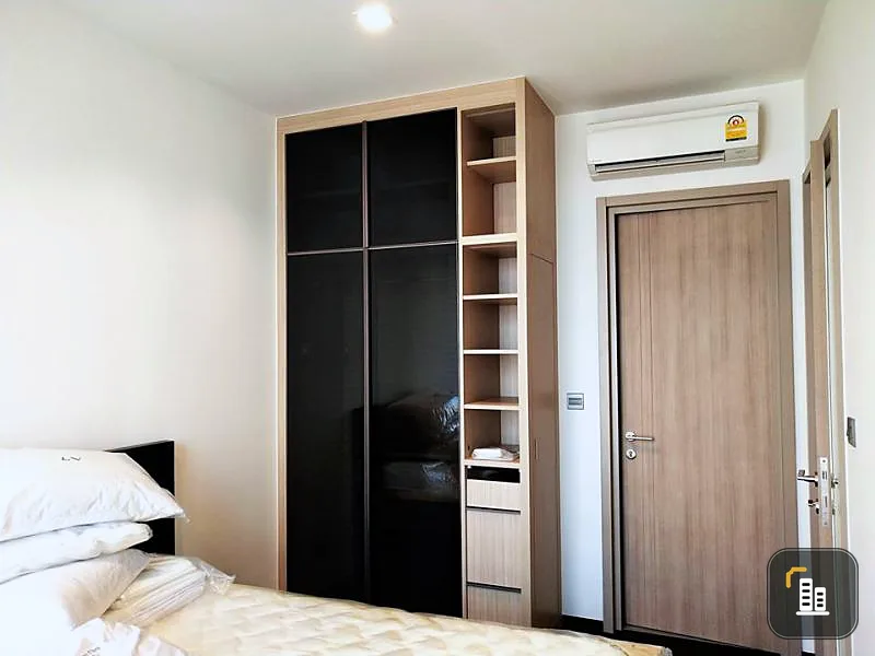 For rent, The Line Ratchathewi, good location, near BTS, high floor, new room, 1 bedroom, fully furnished, ready to move in.