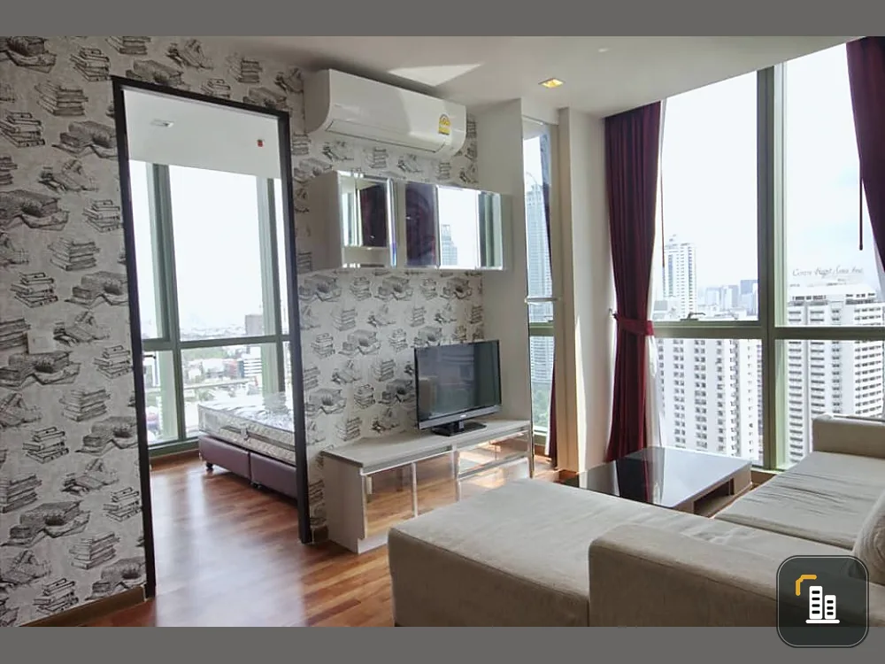 Condo for rent Wish Signature Midtown Siam, high floor, beautiful view, near Ratchathewi BTS Fully furnished, book now!