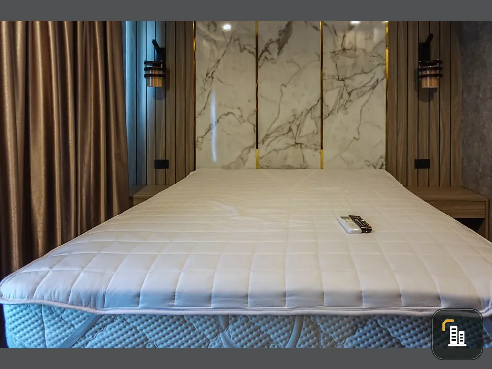 For rent Life Ladprao, very beautiful room, built-in, premium grade, good furniture, perfect view, must be this room
