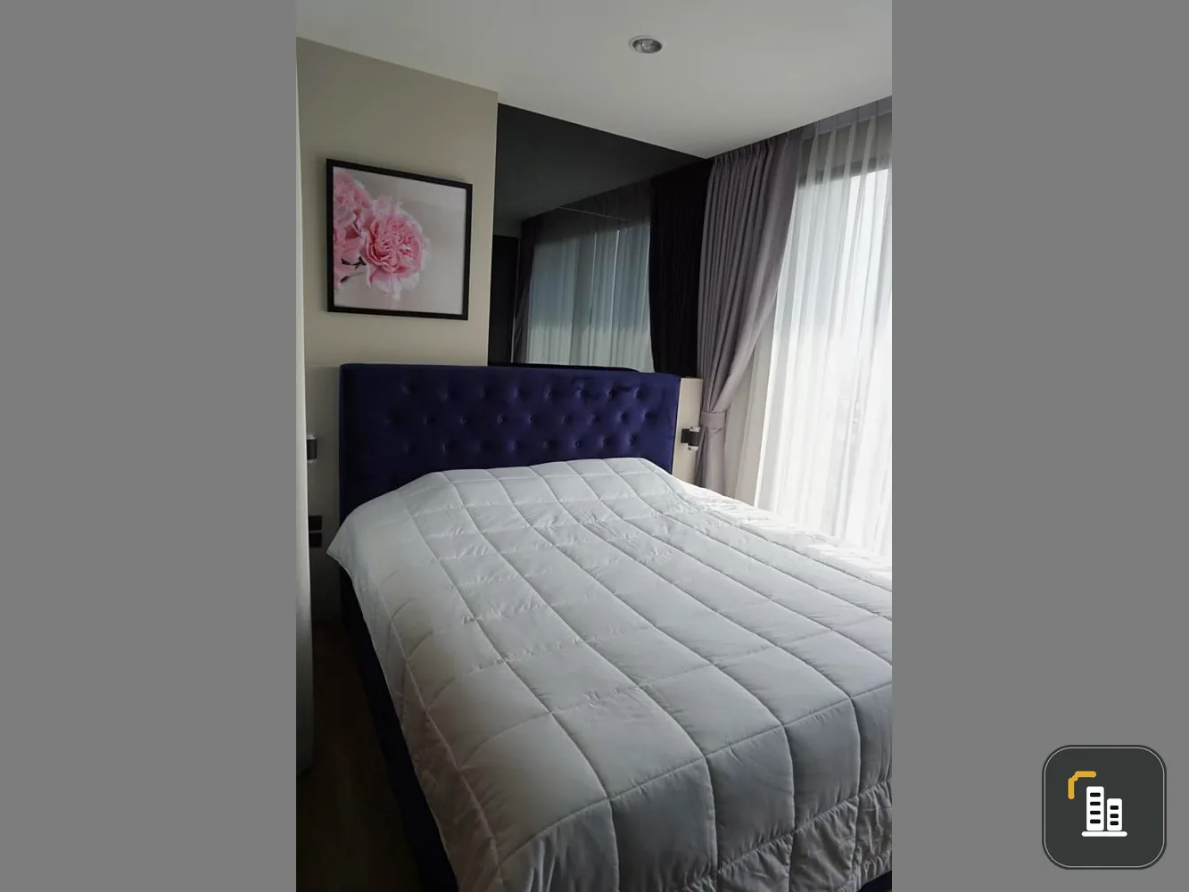 Condo for sale, The Tree Interchange, 27th floor, city view and Chao Phraya River, beautiful room, fully furnished, very livable