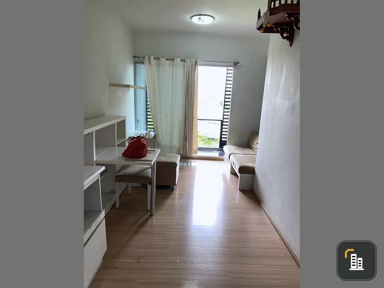 Condo for sale, A Space Kaset, corner room, fully furnished, ready to move in, don't miss it !!