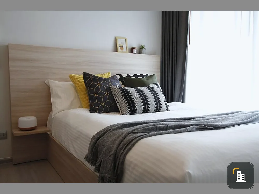 For rent, Life Asoke-Rama 9, beautiful room, new in the box. minimalist decoration feel so warm Don't miss this room
