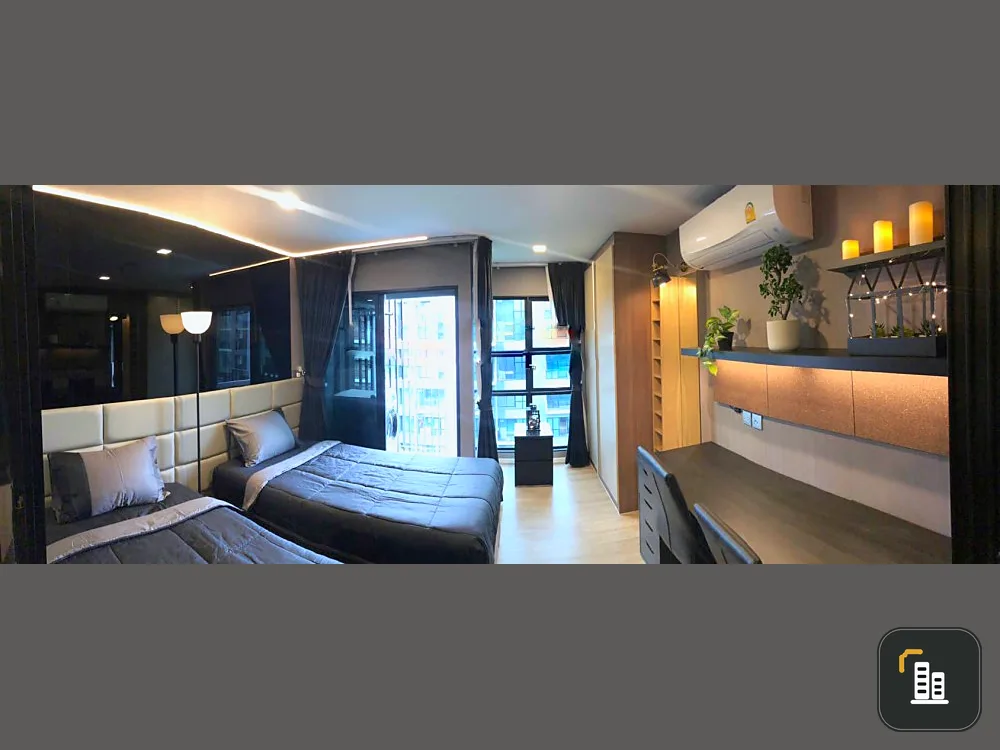 The room is decorated with the most premium. Built-in around the room, get a beautiful pool view. If interested, book quickly at KAVE TOWN SPACE