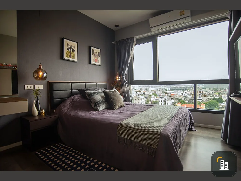 Condo for sale, The Stage, Tao Poon Interchange, 15th floor, decorated, built in, beautiful, full, book now, very livable
