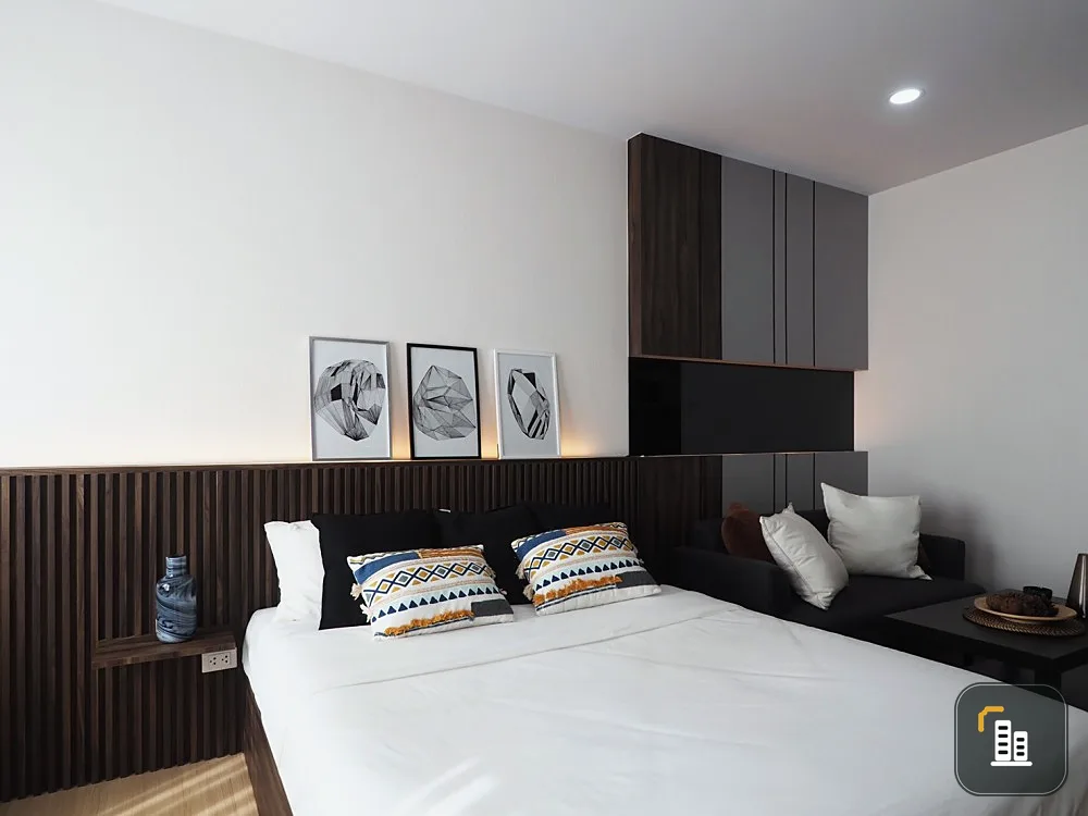 For rent!! Supalai Veranda Ramkhamhaeng Condo, beautiful room, built-in, Modern-Loft style, complete with all functions!!
