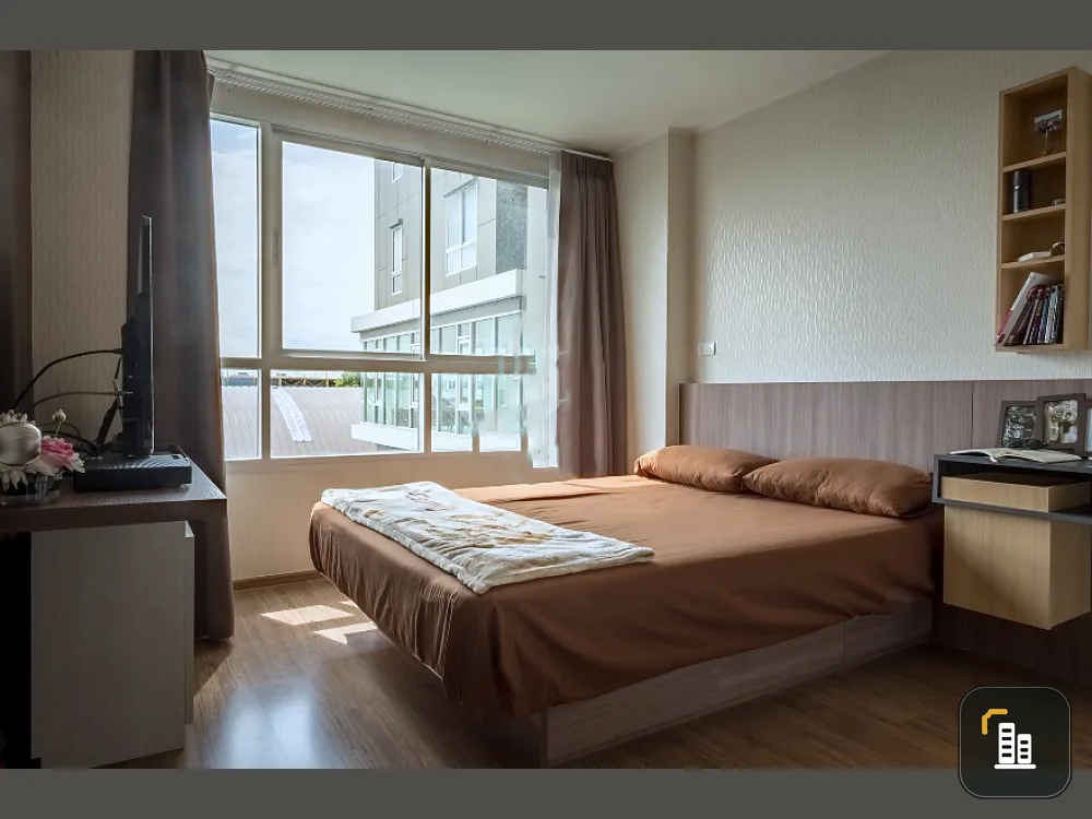 Condo for sale, U Delight @ Huamark Station, beautiful room, fully furnished, don't miss it.