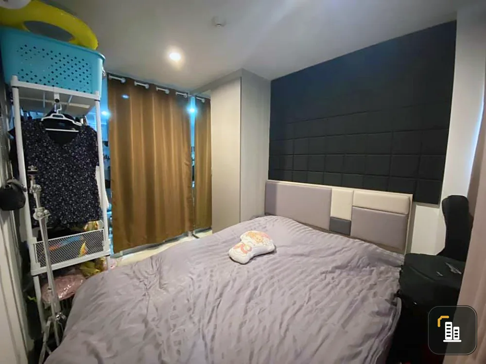Condo for sale, Niche ID Sukhumvit 113, Building D, 8th floor, near BTS Samrong, easy to travel, furnished, ready to move in. Hurry up to reserve.