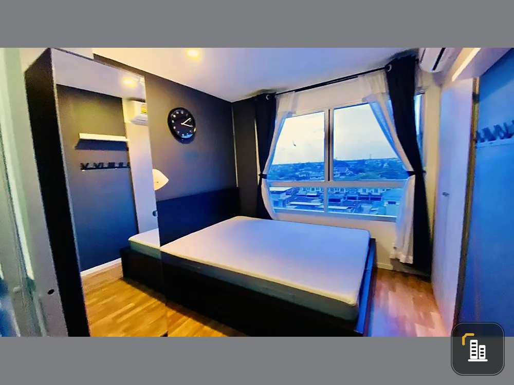 Condo for sale, Lumpini Ville Ratchaphruek-Bangwaek, 7th floor, corner room, super private view, plus a beautiful room, fully furnished, very good value.