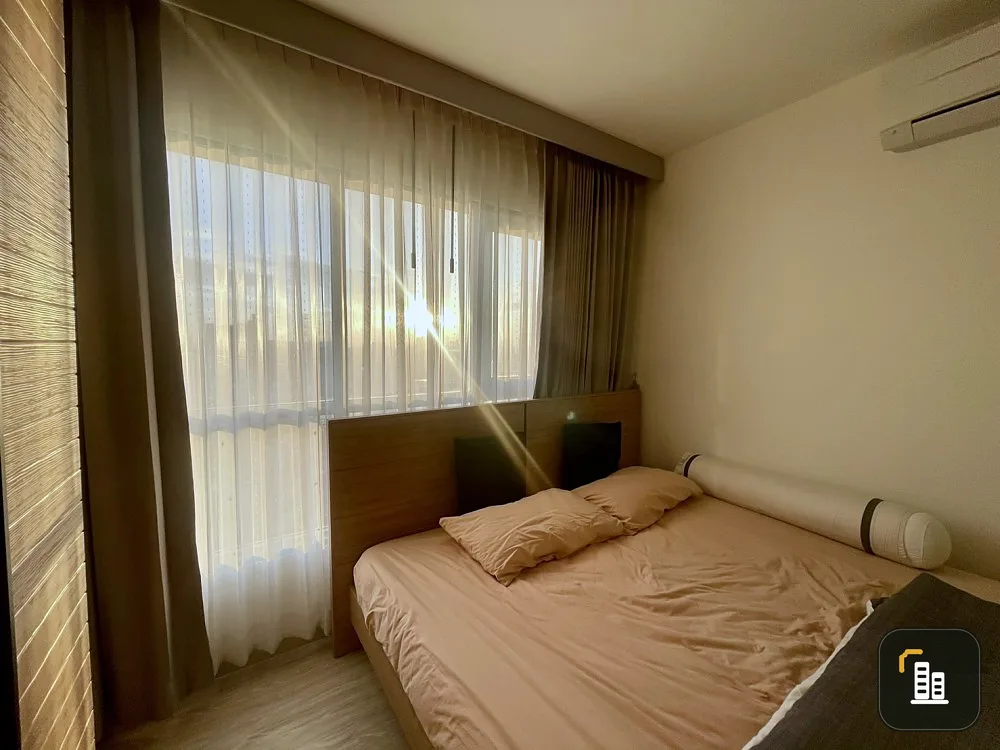 Condo for sale Aspire Ngamwongwan, 18th floor, view across the Mall, beautiful room, fully furnished. ready to move in