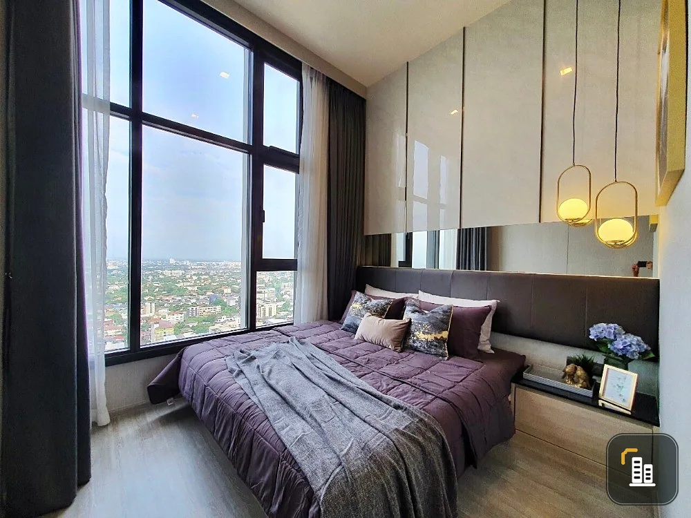 Urgent sale, Condo The Line Sukhumvit 101, city view, fully furnished, ready to move in. Don't miss it!!