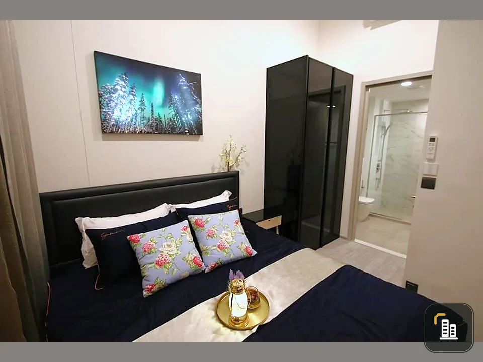 For sale, for rent!! Condo The Line Sukhumvit 101, beautiful room, full furniture, Chao Phraya River view, book now!!