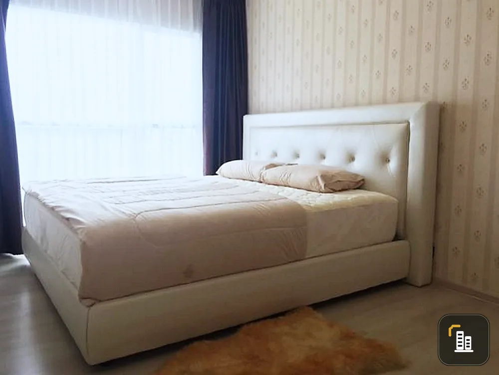 Condo for rent, Aspire Rattanathibet, 6th floor, corner room, pool view. with furniture and electrical appliances