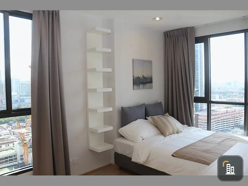Condo for sale IDEO Q Ratchathewi, beautiful decoration, 2 bedrooms, 2 bathrooms, ready to move in. Become the owner immediately
