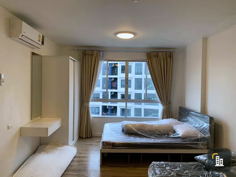 For rent, D Condo Campus Rangsit, Phase 2, large room, the most usable space If interested, hurry up to reserve it before it's gone.
