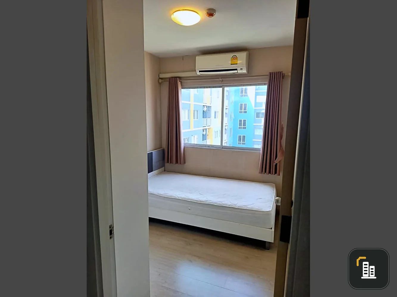 For rent, Plum Condo Park Rangsit, Phase 1, 2 bedrooms, 7th floor, pool view, complete with electrical appliances, book now.