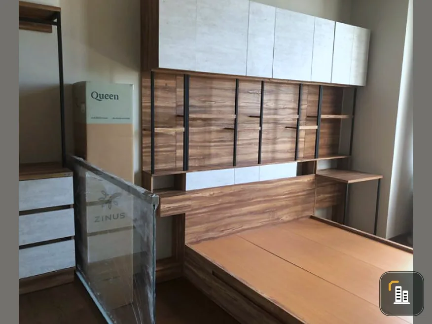 For rent, Ideo Q Victory, new room, unpacked, 1 bedroom, fully furnished, great view, hurry to be the first tenant.