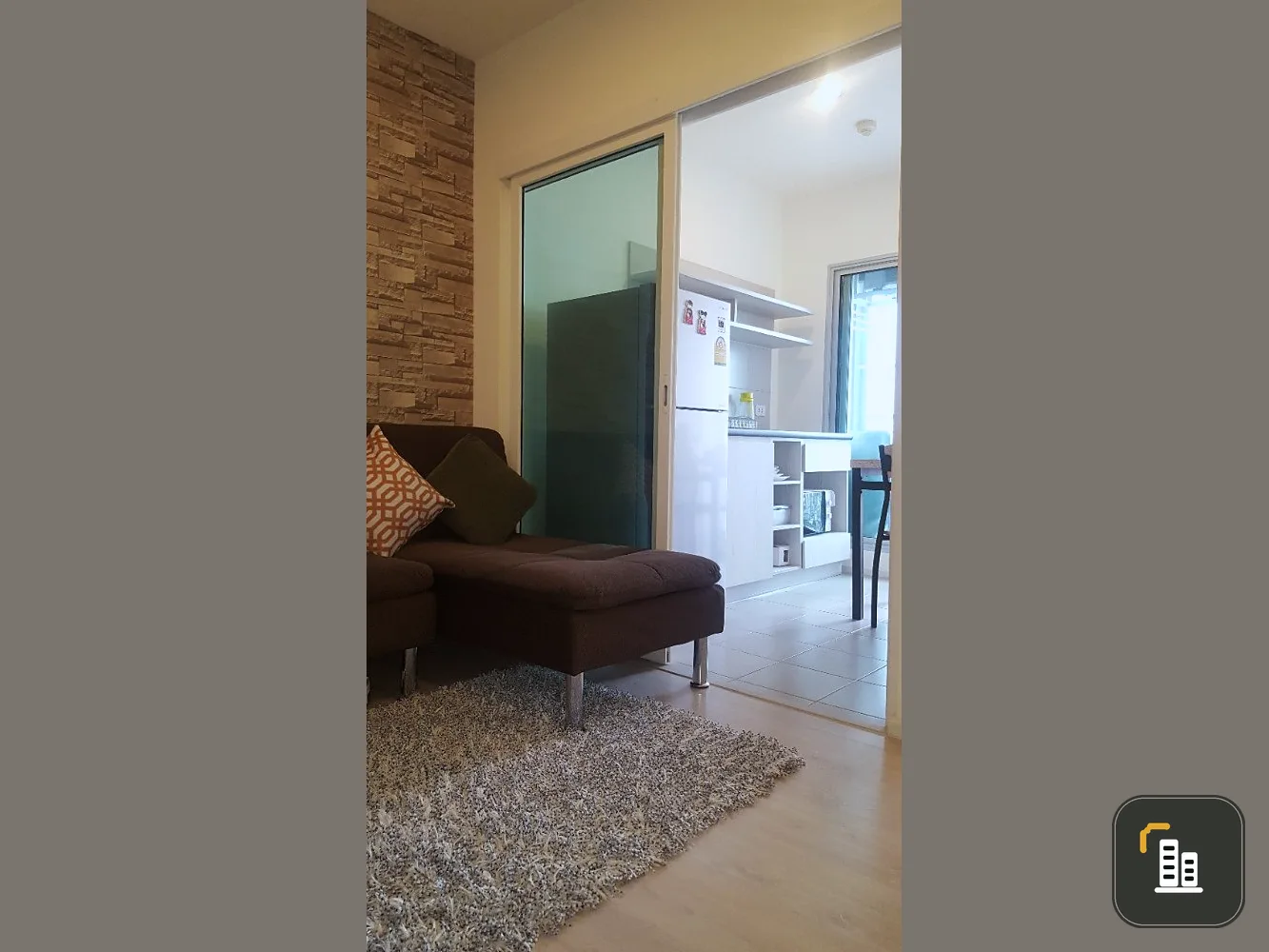 For Sale Aspire Sathorn-Thapra, 8th floor, North, BTS view, Fully Furnished, full set of furniture, book now.