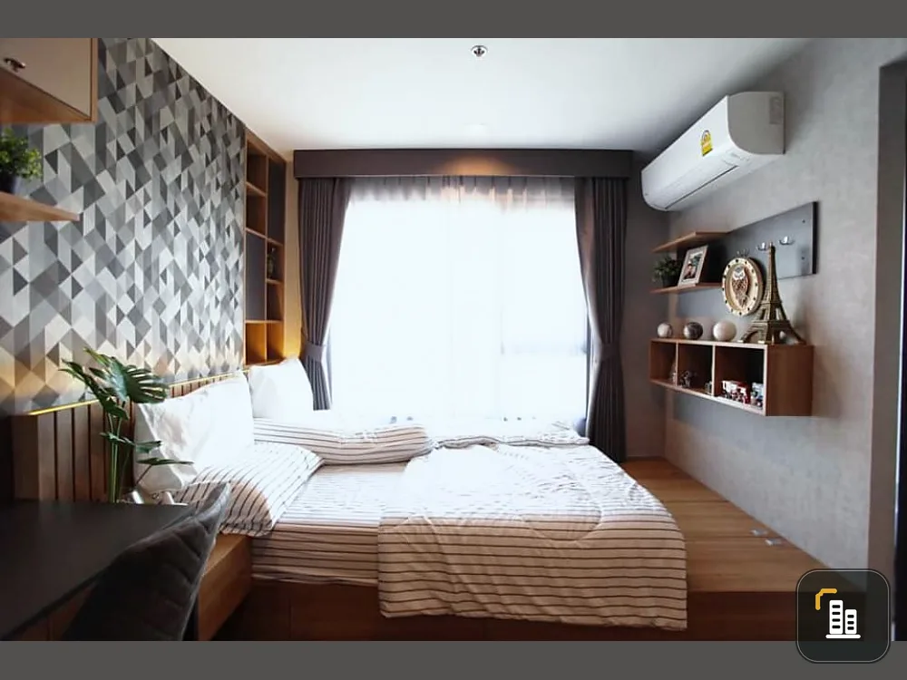 For rent Life Ladprao, 28th floor, fully furnished and electrical appliances, book now, very pleasant.