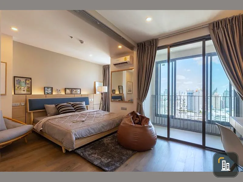 Ideo Q Siam Ratchathewi for rent, 1 bedroom, 1 bathroom, 35th floor, at a super value price of 29,000, can move in.