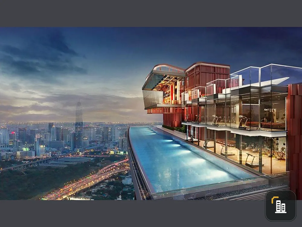 Sale down payment Condo Life Asoke Hype, good location, high floor, close to shopping areas, don't miss it!!