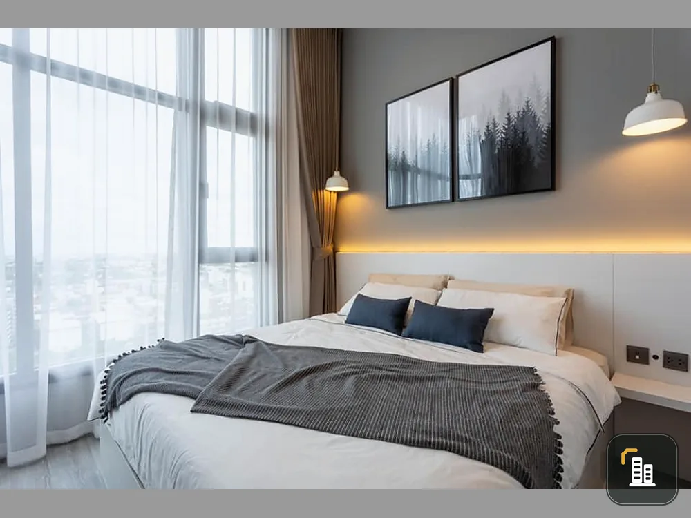 Condo for rent, The Line Sukhumvit 101, beautiful room, fully furnished, do not miss
