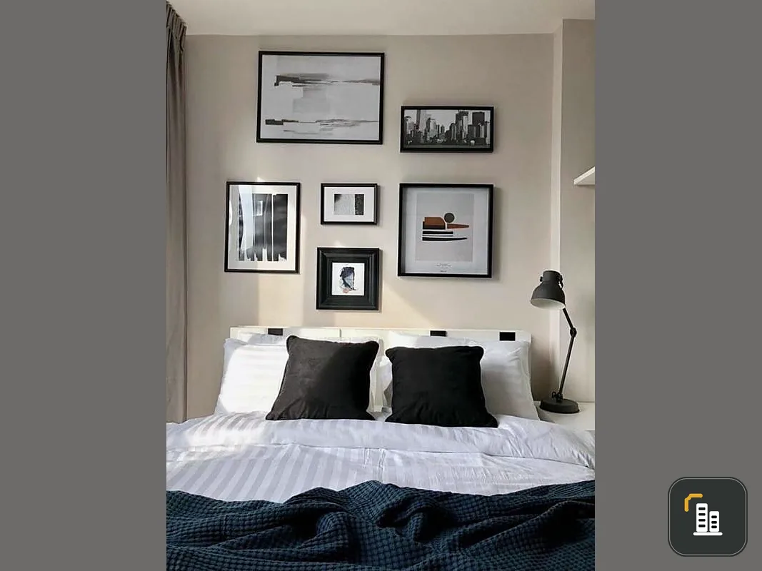 For Rent**Ideo Q Siam-Ratchathewi The color of the room is very classic, very pleasant. There is only one room like this. Book now.