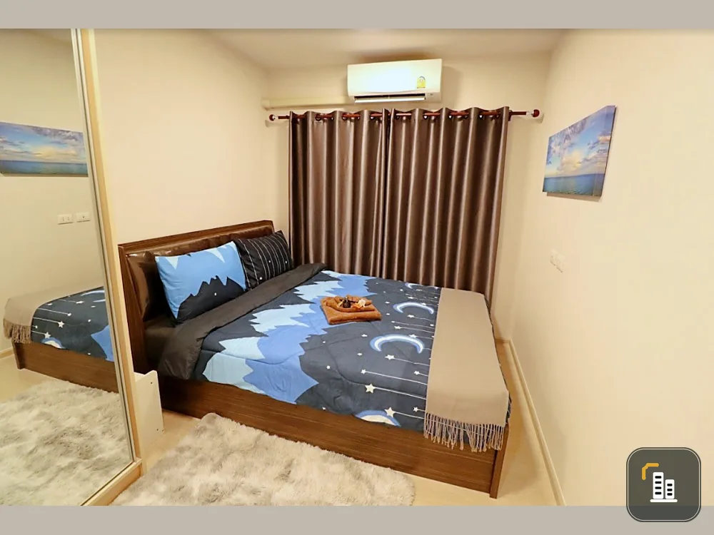 For rent, Plum condo Rangsit Alive 2, 7th floor, outside view, beautiful decoration, fully furnished, book now before it slips out.