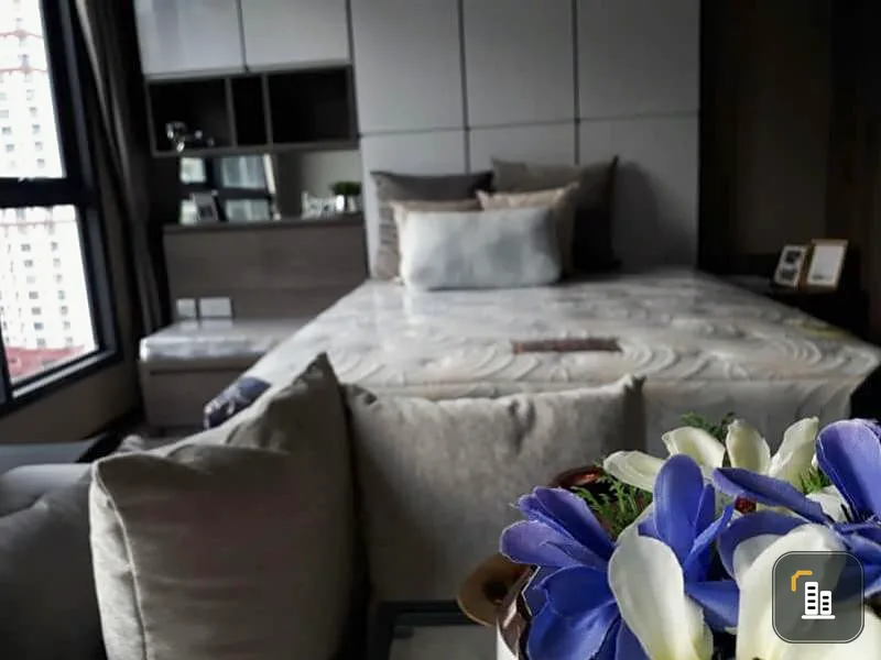Ideo Q Siam Ratchathewi, 16th floor, this room is classic, for rent 22,000/month only.