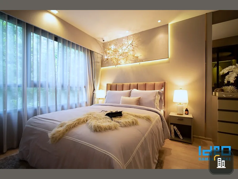 Sale down payment, Condo Ideo Rama 9 - Asoke, east view, golden location, near shopping area, book now!!