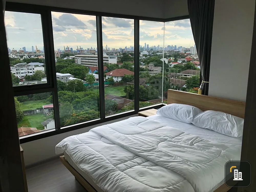 Condo for rent, Life Sukhumvit 62, corner room, fully furnished, ready to move in, near BTS, don't wait, hurry and book now!!