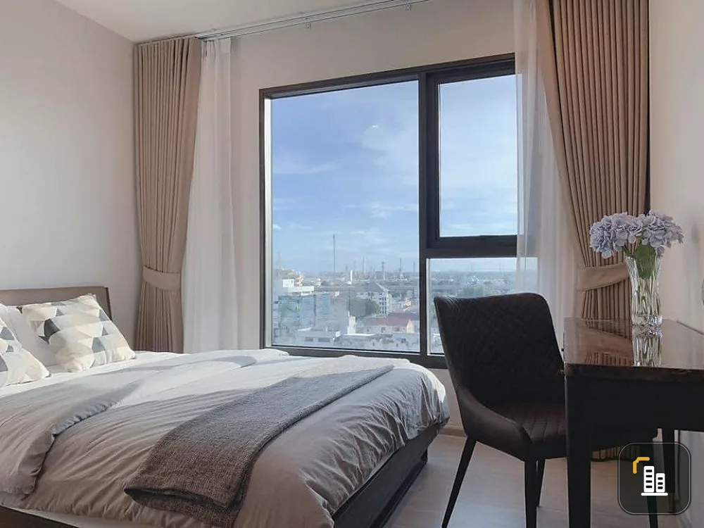 Condo for rent Life Sukhumvit 62, beautiful room, clear view, 11th floor, convenient transportation, can't miss it.